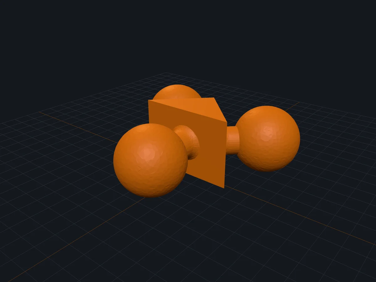 1" B-Size Ball Tri-Adapter